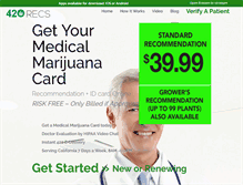 Tablet Screenshot of 420recs.com
